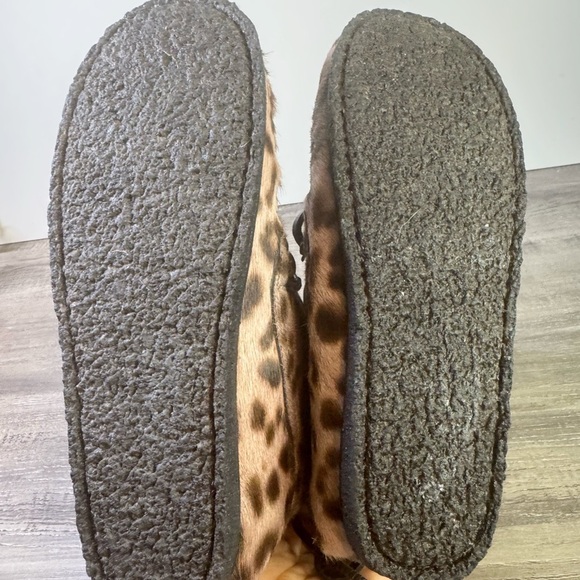 BNWOT Isabel Marant Etoile Flavie Leopard calf hair Moccasin Boots size 37/6.5 - Picture 6 of 9